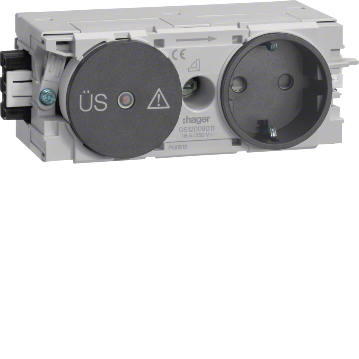 Hager GS12009011 Smart Socket with Surge Protection