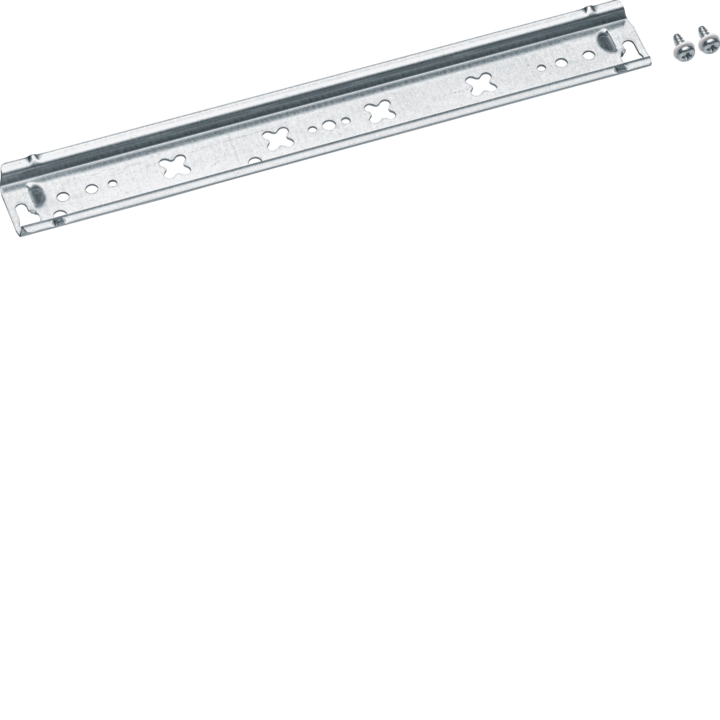 DIN-рейка Hager U84T, 35x248x7.5mm, сталь