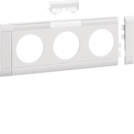 Hager GB080319016 Esiplaadi 3-osaline pistikupesa kaas 80 LF tw