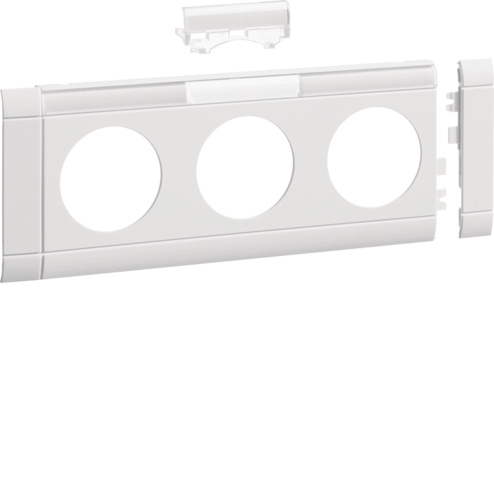 Hager GB080319016 Esiplaadi 3-osaline pistikupesa kaas 80 LF tw