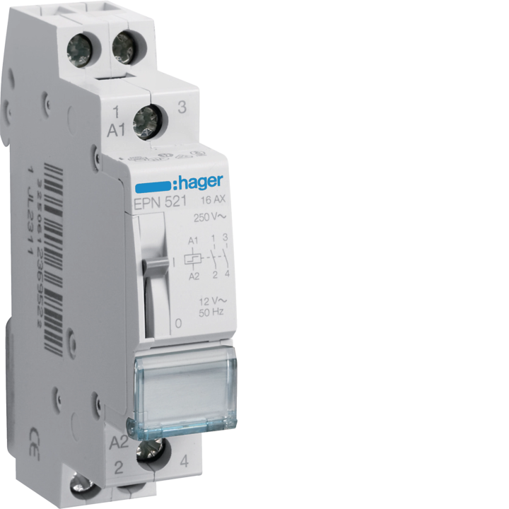 Hager EPN521 Latching Relay 2NO 12V