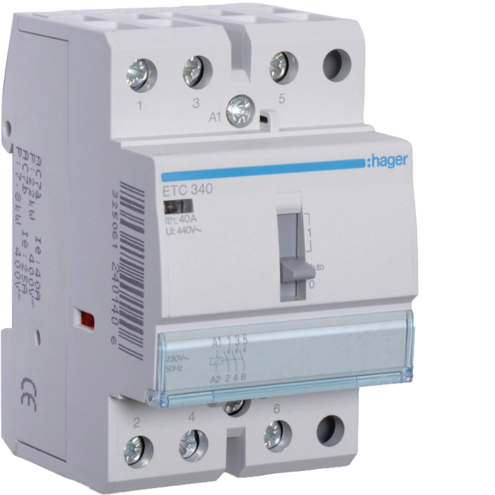 Hager ETC340 Night & Day Contactor 40A 3NO 230V