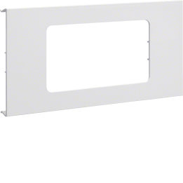 Hager R94929016 Pre-cut Lid 2-Gang, Traffic White
