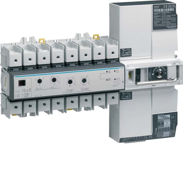 Hager HIC410A Motorized Changeover Switch 4P 160A 400V
