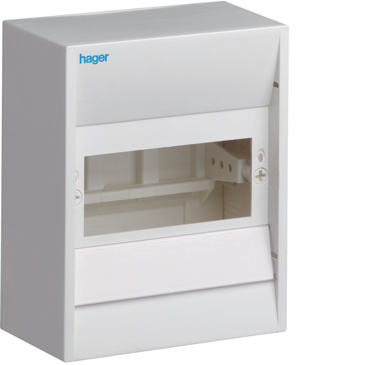 Hager GD106N Mini-enclosure, 6 Modules, IP30, Grey
