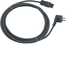 Hager G4755 Connection Cable 4m with Schuko Angle Plug