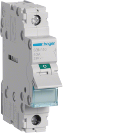 Hager SBN140 1P 40A Switch Disconnector