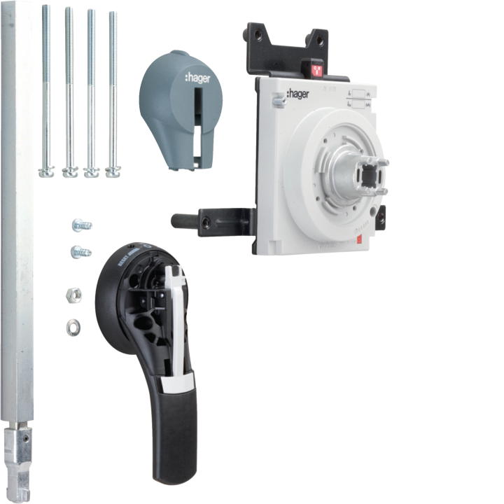 Hager HXE031H Extended Rotary Handle for H800-H1000