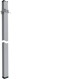 Hager DAK802800ELN DA200 Clamp Fitting 2800mm, Anodised Aluminium