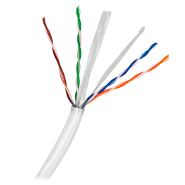 SAFIRE UTP6-100-H-23AWG Cat6 UTP tīkla kabelis 100m ruļlī – tīrs varš, PVC, pelēks
