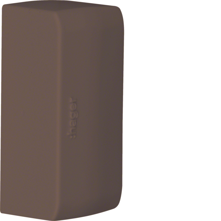 Hager ATA205068014 galinis dangtelis ATEHA kanalui 20x50mm, ruda