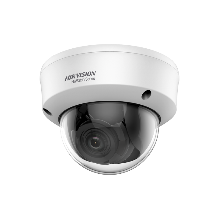 HIWATCH HWT-D381-Z 8MP IP66 kupola kamera ar 80m IR, 2.7-13.5mm objektīvu, PoE