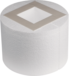 Hager SEVR10200 Casing Element for R10 Trunking, Height 200mm