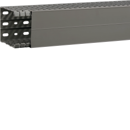 Hager BA7A100080 Slotted Panel Trunking 100x80mm Grey