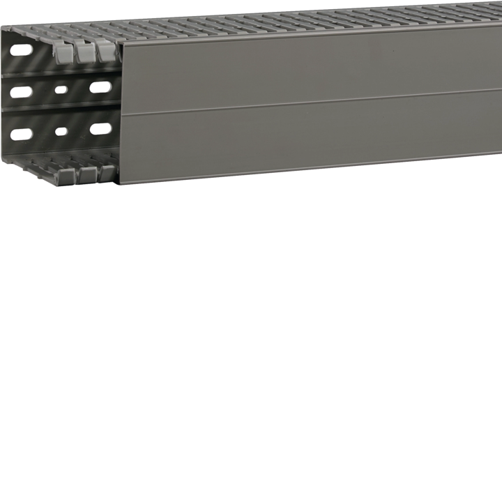 Hager BA7A100080 Slotted Panel Trunking 100x80mm Grey