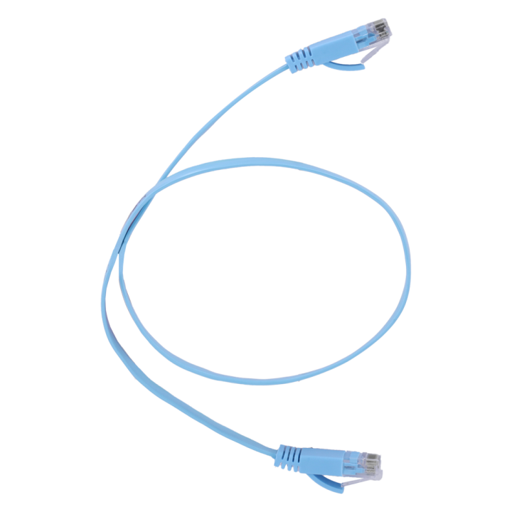 MARCA BLANCA UTP6-05B-FLAT Cat6 plakanais tīkla kabelis 5m - neekranēts UTP vads LAN Ethernet