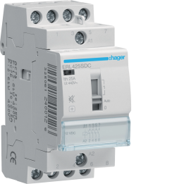 Контактор Hager ERL425SDC, 25A, 4NO, 12VDC