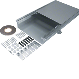 Hager BKWD400080 Floor Duct Trough 400x80-120mm with Sealing