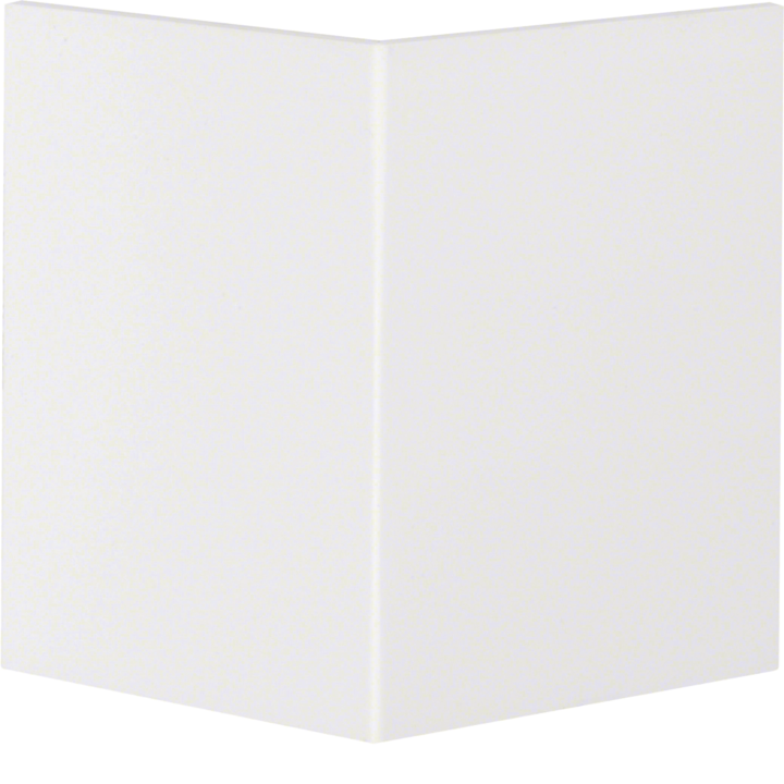 Hager R89299010 External Corner Lid for BR70100 Trunking, Pure White