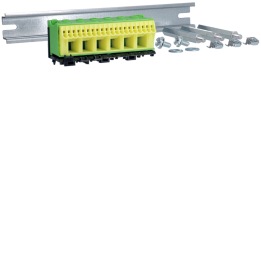 Hager UC975S Earth Rail & Brace Kit Quadro L250 mm