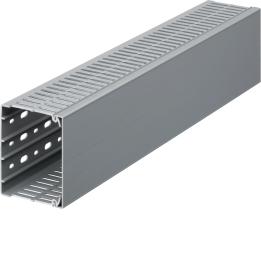 Hager BA7A80100 Slotted Panel Trunking 80x100mm, Grey