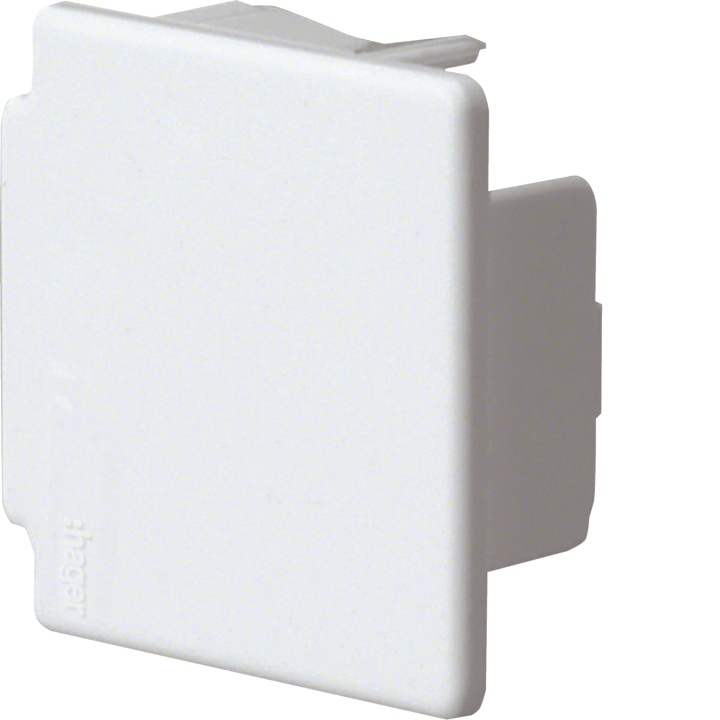 Hager LF4004069016 End Cap for LF 40x40mm Cable Trunking, Traffic White