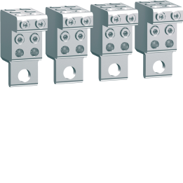 Hager HYS056H Cage Terminal Distribution Block P160 Cu/Al 4P 6x4-25mm²