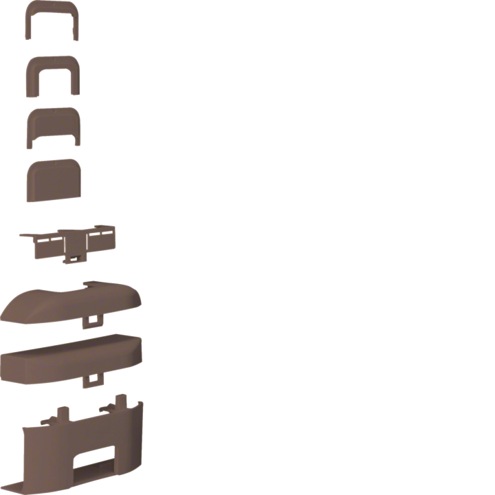 Hager ATA163088014 T piece, ATEHA, 16x30, brown
