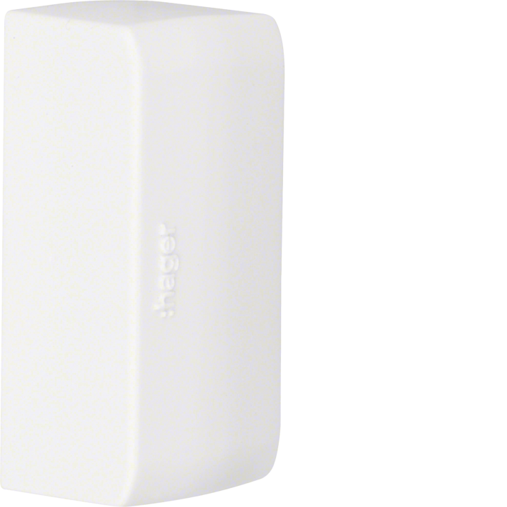 Hager ATA205069016 End Cap for ATEHA Trunking, 20x50mm, Traffic White