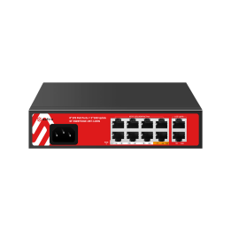 Коммутатор SAFIRE SF-SW8FE2GE-2BT-120W, управляемый, 8 портов PoE+, с 2 портами Gigabit Uplink