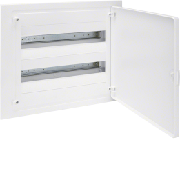 Hager VF218PD Flush-Mounted Distribution Board, 36 Modules, White Door