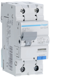 Hager AD975J RCBO 1P+N 6kA C-25A 300mA Type A