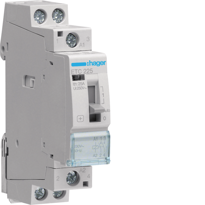 Hager ETC225 Night & Day Contactor 25A 2NO 230V