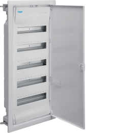 Hager VH60NC Flush-Mounted Enclosure, 5x12 Modules, IP30