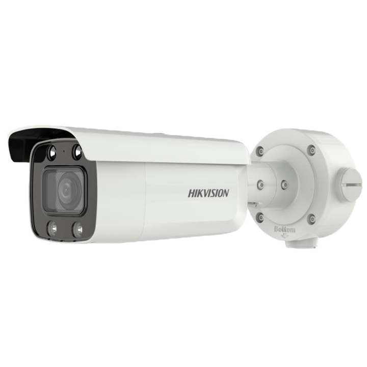 HIKVISION PRO DS-2CD3646G2/P-LZS(2.8-12mm) 4MP lauko Bullet IP kamera su PoE, IP67, 60m IR, balta šviesa, WDR 120dB, Varifocal o