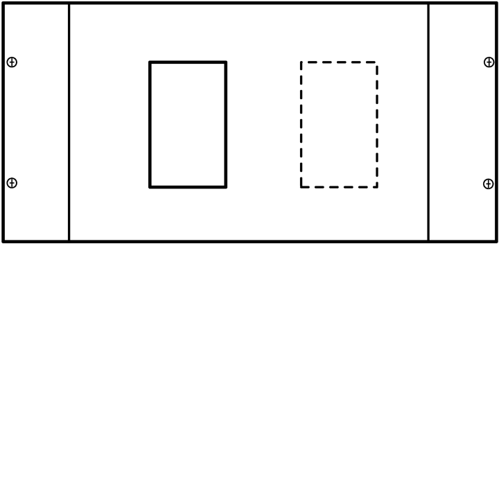 Hager UC321HM MCCB Ver. Kit Quadro.sy x250 300x600 mm Distribution Board Enclosure