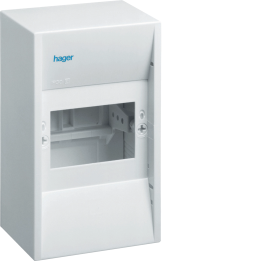 Hager GD104N Mini-enclosure, 4 Modules, IP30, Grey