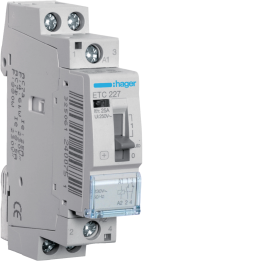 Hager ETC227 Night & Day Contactor 25A, 1NO+1NC, 230V