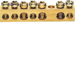 Hager K142 Brass Terminal, 49mm, 4x10mm² - 3x16mm²