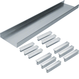 Hager AKU1500402 On-Floor Trunking Base Two-Sided 150x40 mm