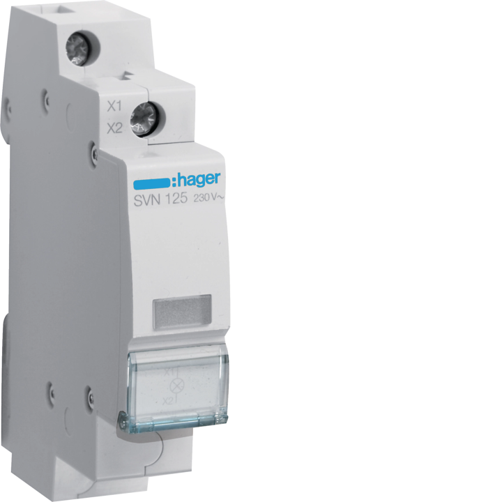 Hager SVN125 Clear Indicator Light 230V AC