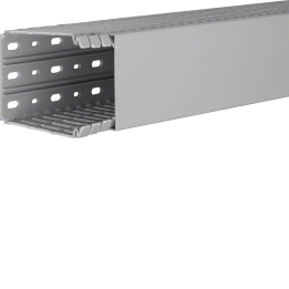 Hager BA7100080 Slotted Panel Trunking 100x80mm, Grey