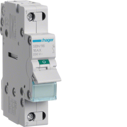 Hager SBT116 1P 16A Switch Isolator