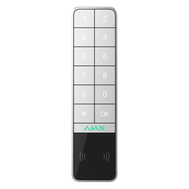 AJAX AJ-KEYPADOUTDOOR-W välisklaaviatuur – juhtmevaba, valge