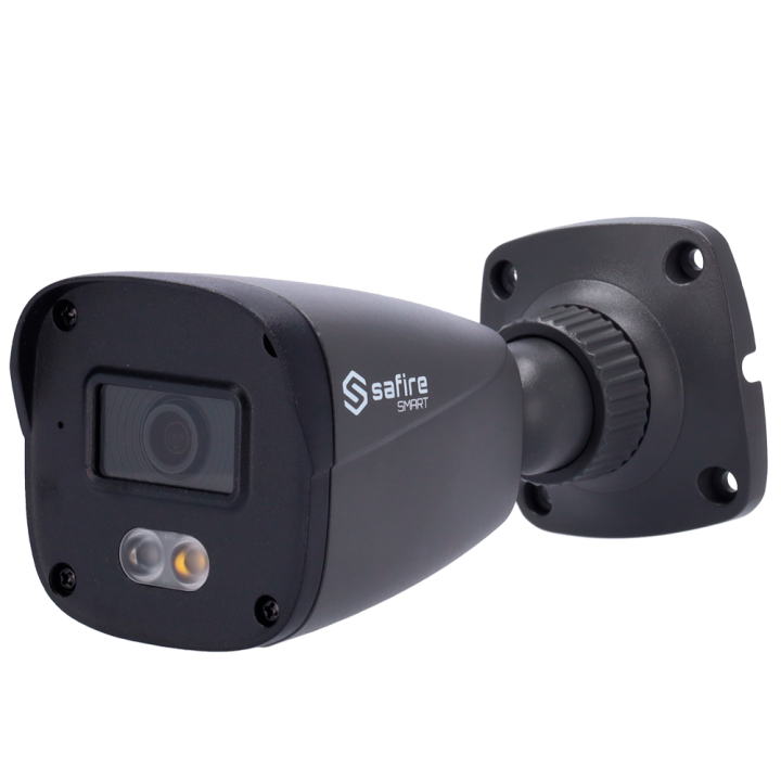 Цилиндрическая IP-камера SAFIRE SMART SF-IPB070A-2B1-DL-GREY, 2MP, с Wi-Fi, PoE, IP67, двойным освещением