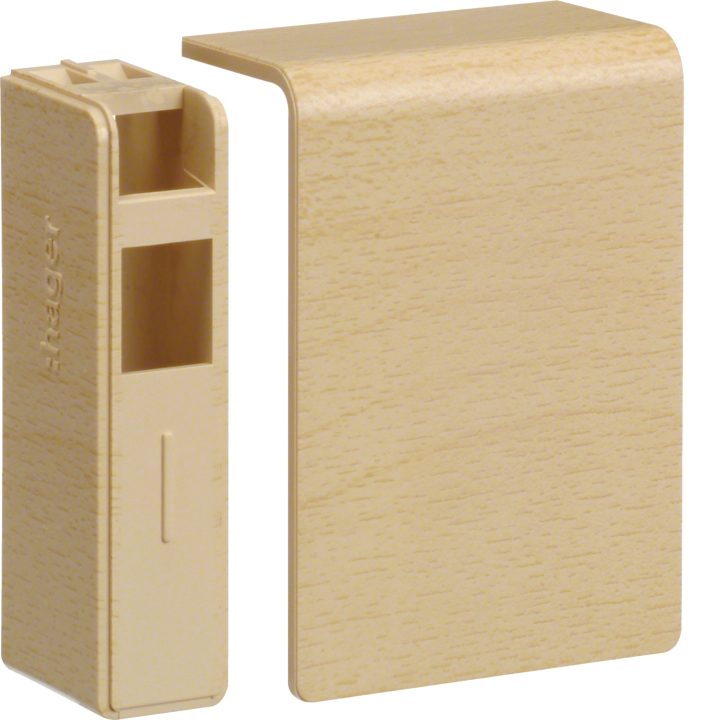 Hager SL200556D3 End Cap for Cable Trunking, 56x56mm, Grey