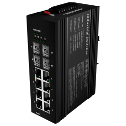 Hallittava PoE-kytkin 11 porttia Gigabit 240W DIN-kisko
