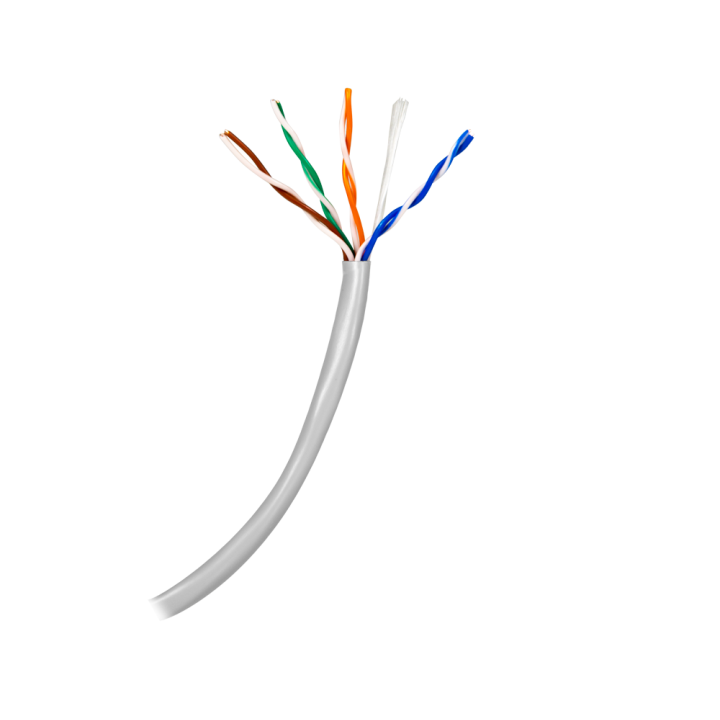 SAFIRE SF-UTP5E-100-24AWG-G Cat5e UTP tinklo kabelis 100 m ritės gryno vario