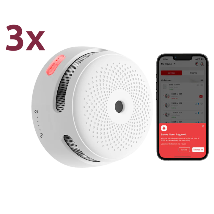 X-SENSE XS01-M-3PACK Savuhälytin 3 kpl – Paristokäyttöinen