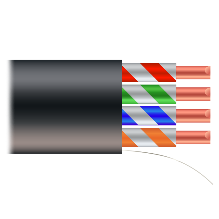SAFIRE UTP6-500-OUTDOOR-CCA Cat6 Outdoor Bulk Cable 500m